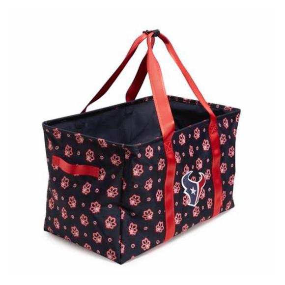 Vera Bradley NFL Houston Texans Recycled Lighten Up Reactive Large Car Tote - Picture 2 of 4